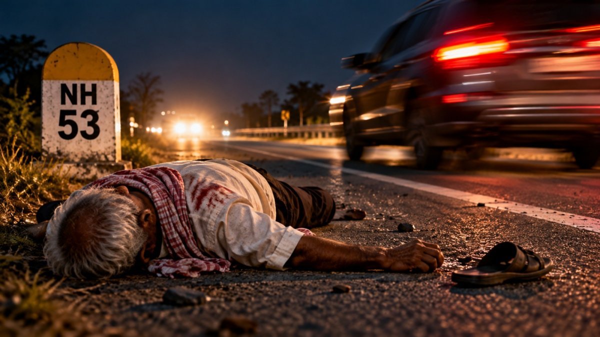 NH53 road accident (Image Source: AI Photo)