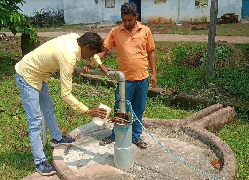 Dhamtari drinking water quality monitoring (Image Source: CGDPR)