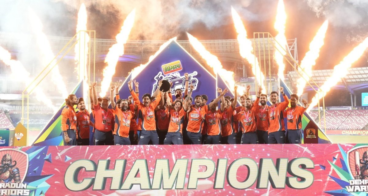 Dehradun team with the UPL final trophy(Image Source: Social Media)