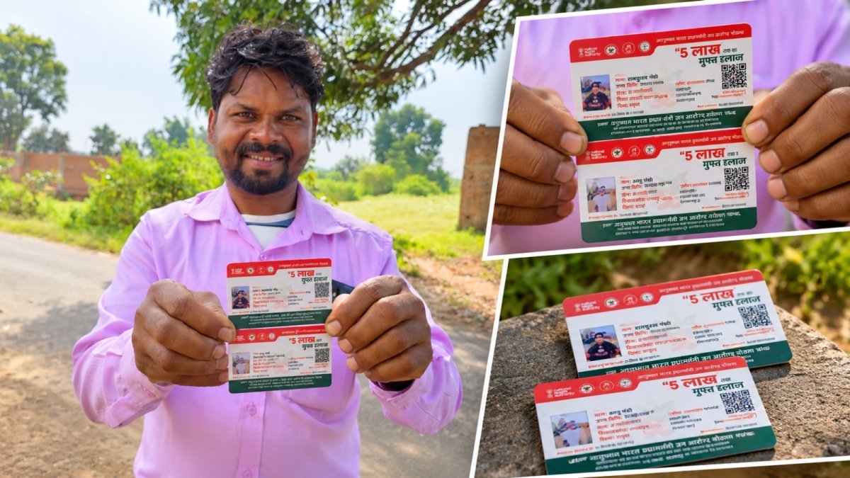 Family with Ayushman Card(Image Source: CGDPR)
