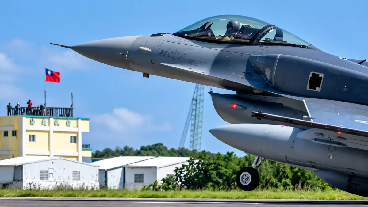 F-16V lands at Taitung Air Base ( Image Source - Social Media )