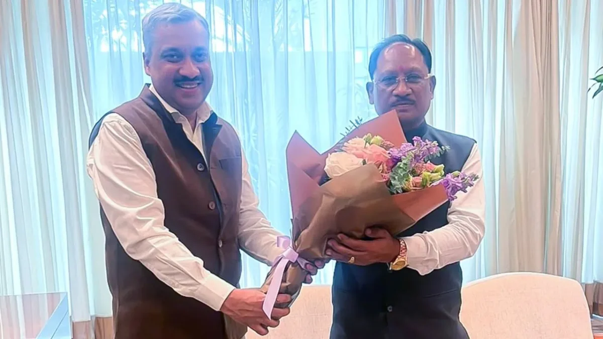 CM Sai arrives in Singapore, focus on investment (Image Source: social media)