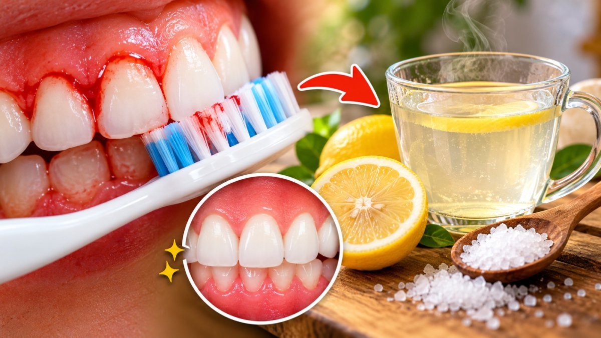Home Remedy For Bleeding Gums ( Image Source - AI Generated )