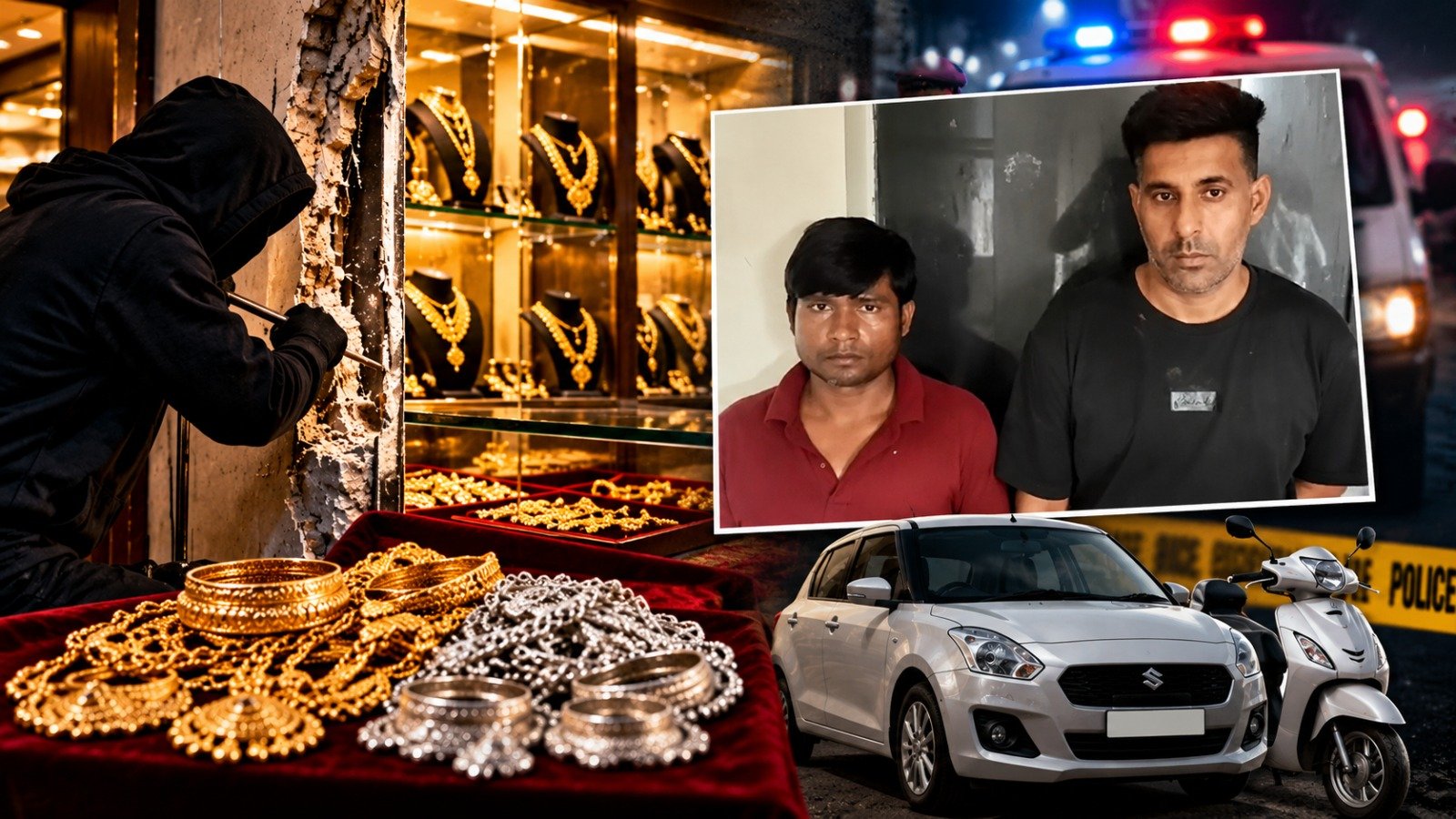 Raipur Jeweller Theft: कर्ज चुकाने के लिए ज्वेलर्स में चोरी, मास्टरमाइंड समेत 2 आरोपी गिरफ्तार