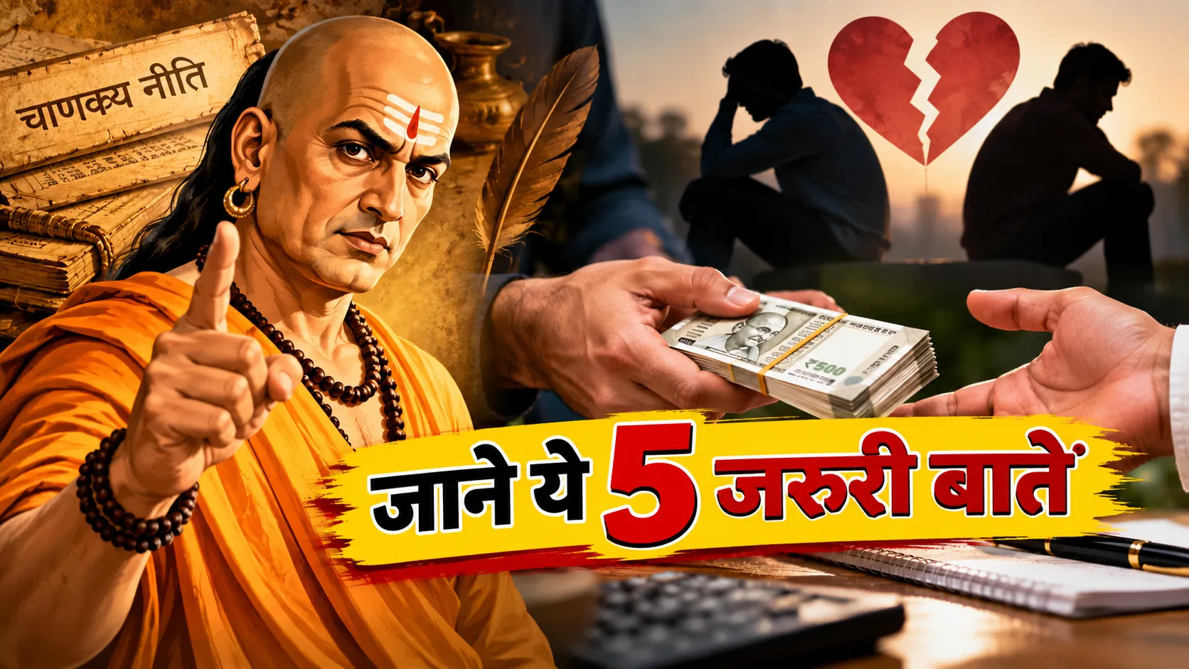 Chanakya Niti: दोस्तों और रिश्तेदारों को पैसा उधार देने से पहले जानें ये 5 जरूरी बातें