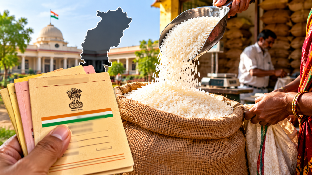 Rice distribution on Chhattisgarh (image source - AI Genrated )