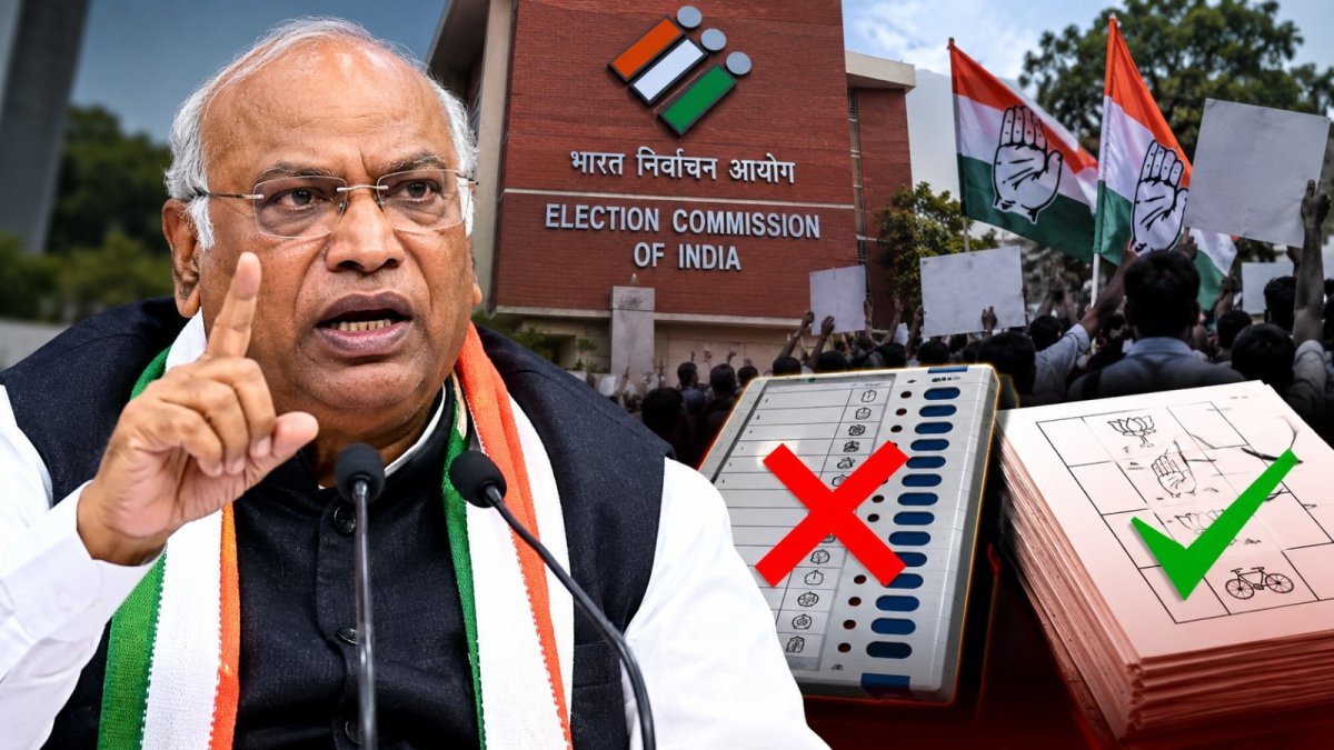 Congress takes to the streets against the Chief Election Commissioner (Image Source: social media)