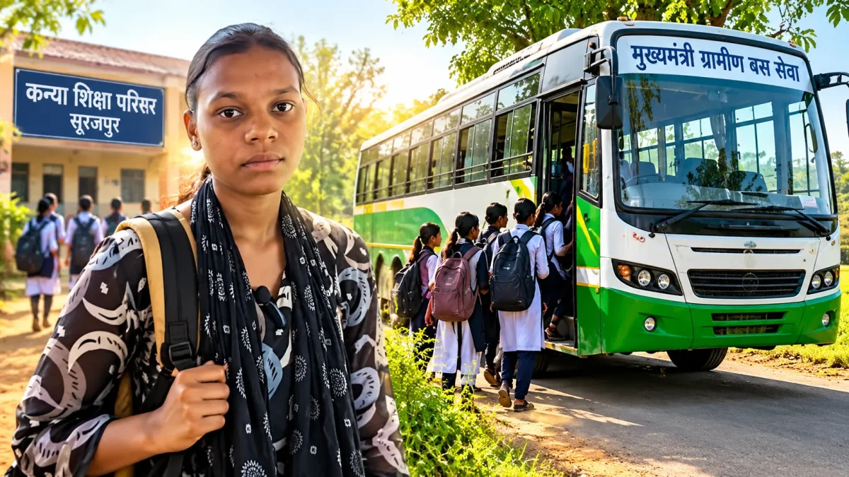 Rural bus service helps students in Chhindia(Image Source:CGDPR)