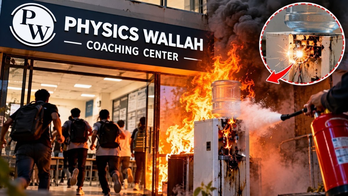 Physics Wallah Bhilai center fire during class  (Image Source: AI Photo)