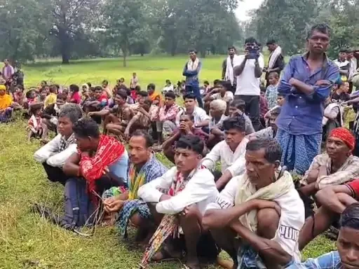 Villagers meeting to oppose mining (Image Source: social media)