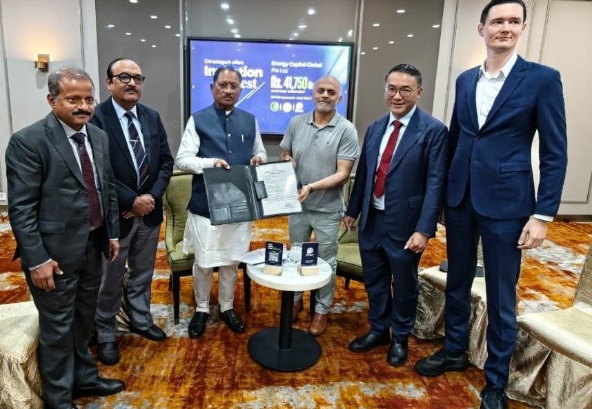 CM Vishnu Deo Sai speaking at SING Forum(Image Source:CGDPR)