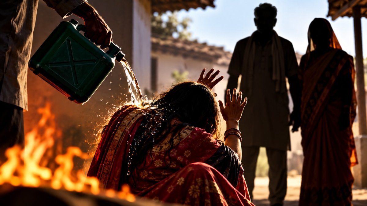 Case of attempted burning of a woman (Image Source: AI Photo)