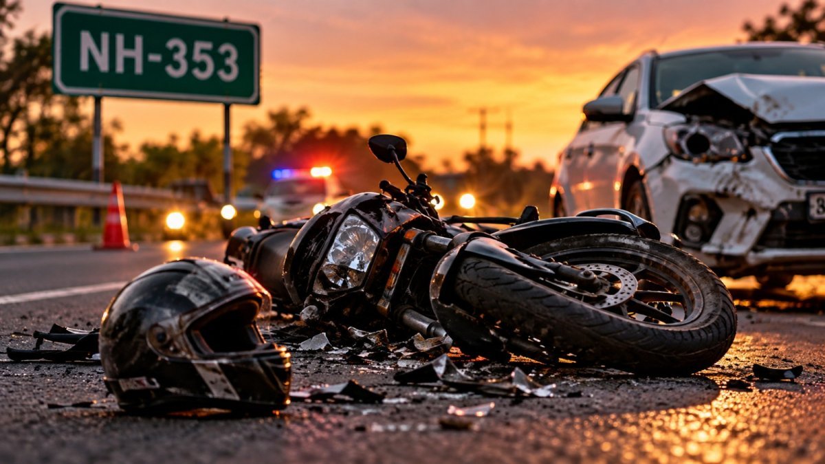 NH-353 road accident (Image Source: AI Photo)