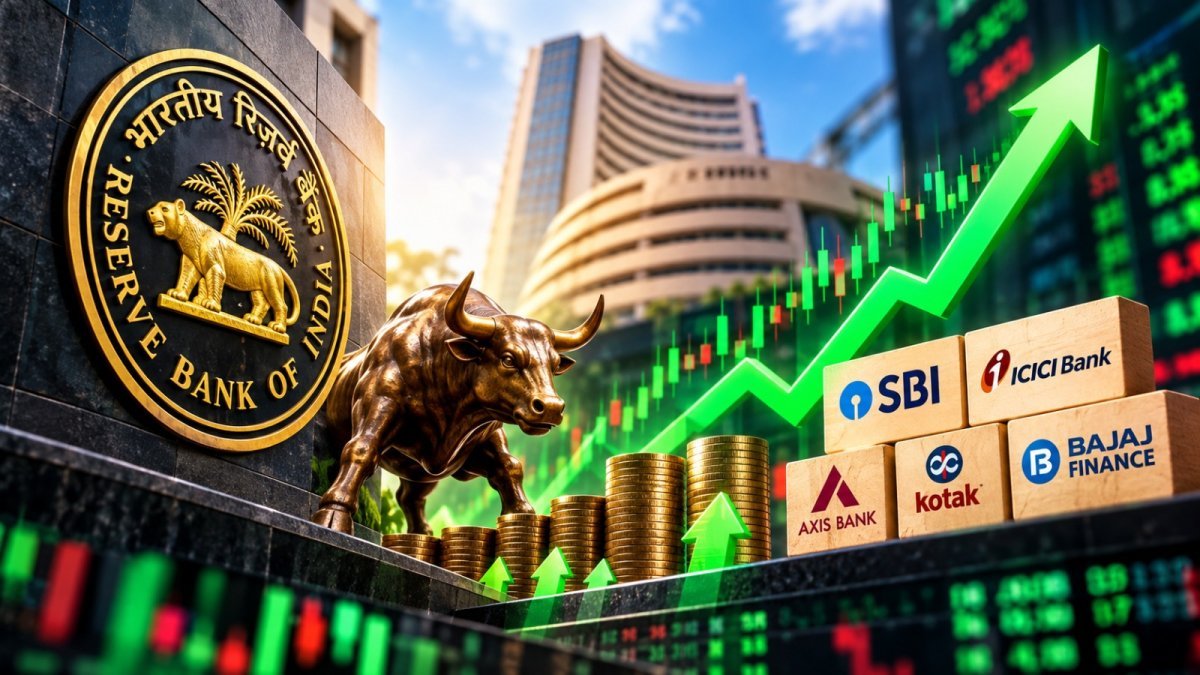 Stock market recovers after RBI decision. (Image Source: AI Photo)