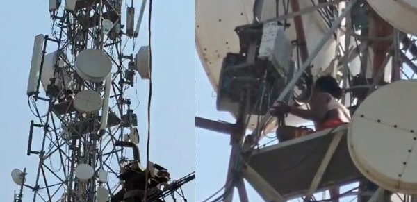 High-Voltage Drama: तखतपुर में 100 फीट ऊंचे मोबाइल टावर पर चढ़ी महिला, रेस्क्यू में जुटी पुलिस