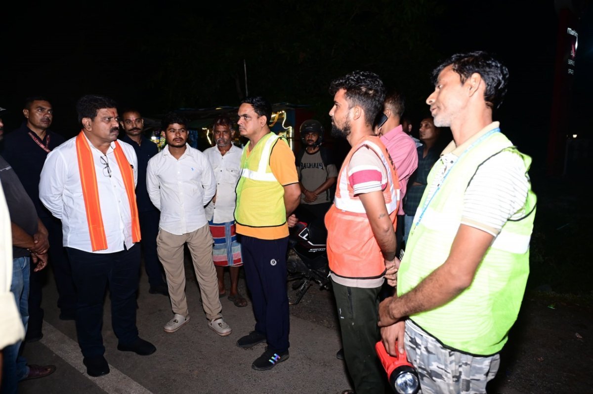 Vijay Sharma inspecting highway patrolling at night(Image Source:CGDPR)