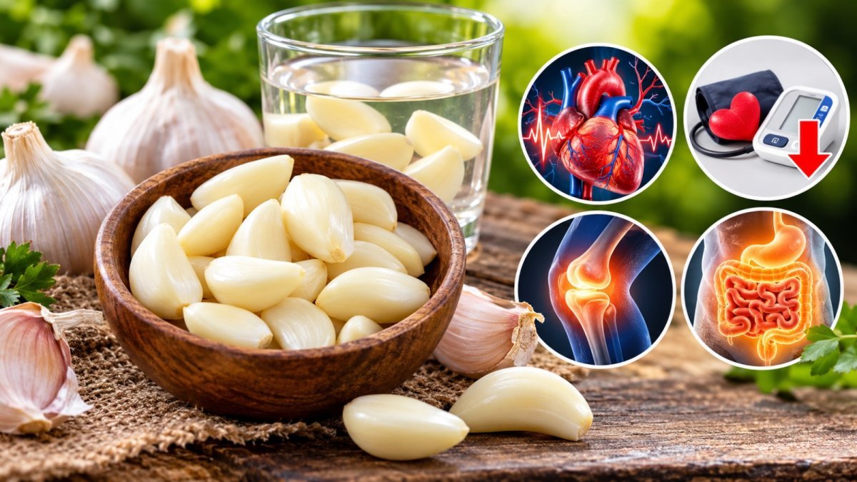 Benefits of eating raw garlic on an empty stomach in the morning.(Image Source: AI Photo)