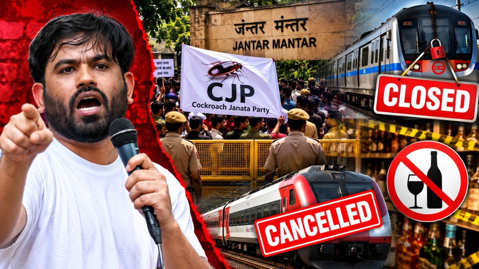 Delhi Protest: CJP के प्रदर्शन को पुलिस ने नहीं दी मंजूरी, 57 मेट्रो स्टेशन बंद और ट्रेनें रद्द