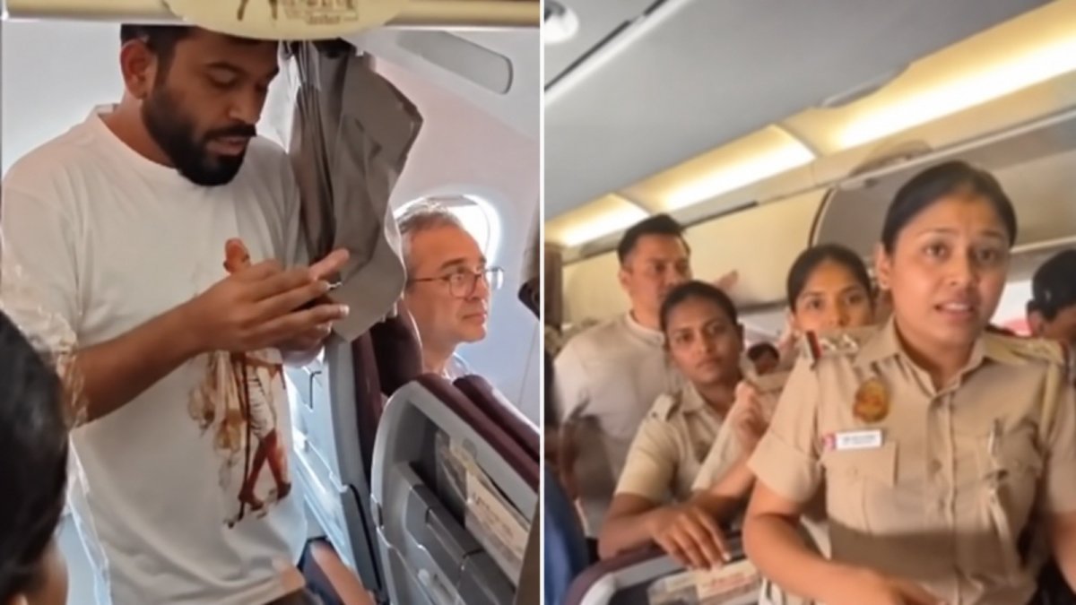 Police detain Abhijit Deepke (Image Source: social media)
