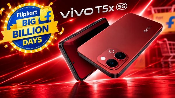 Flipkart Big Billion Days Sale: Vivo T5x 5G पर शानदार डिस्काउंट, 46 हजार का फोन अब 23 हजार में खरीदने का मौका