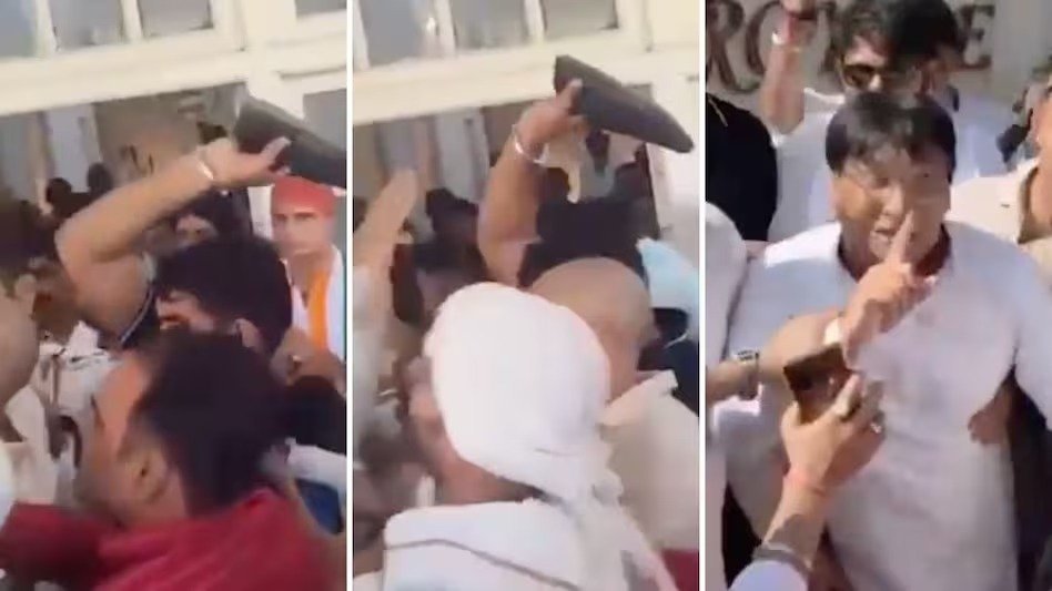 Dispute among party workers (Image Source: social media)