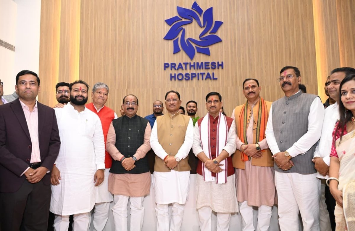 CM Vishnu Deo Sai inaugurates 125-bed Prathamesh Super Specialty Hospital in Raipur(Image Source:CGDPR)