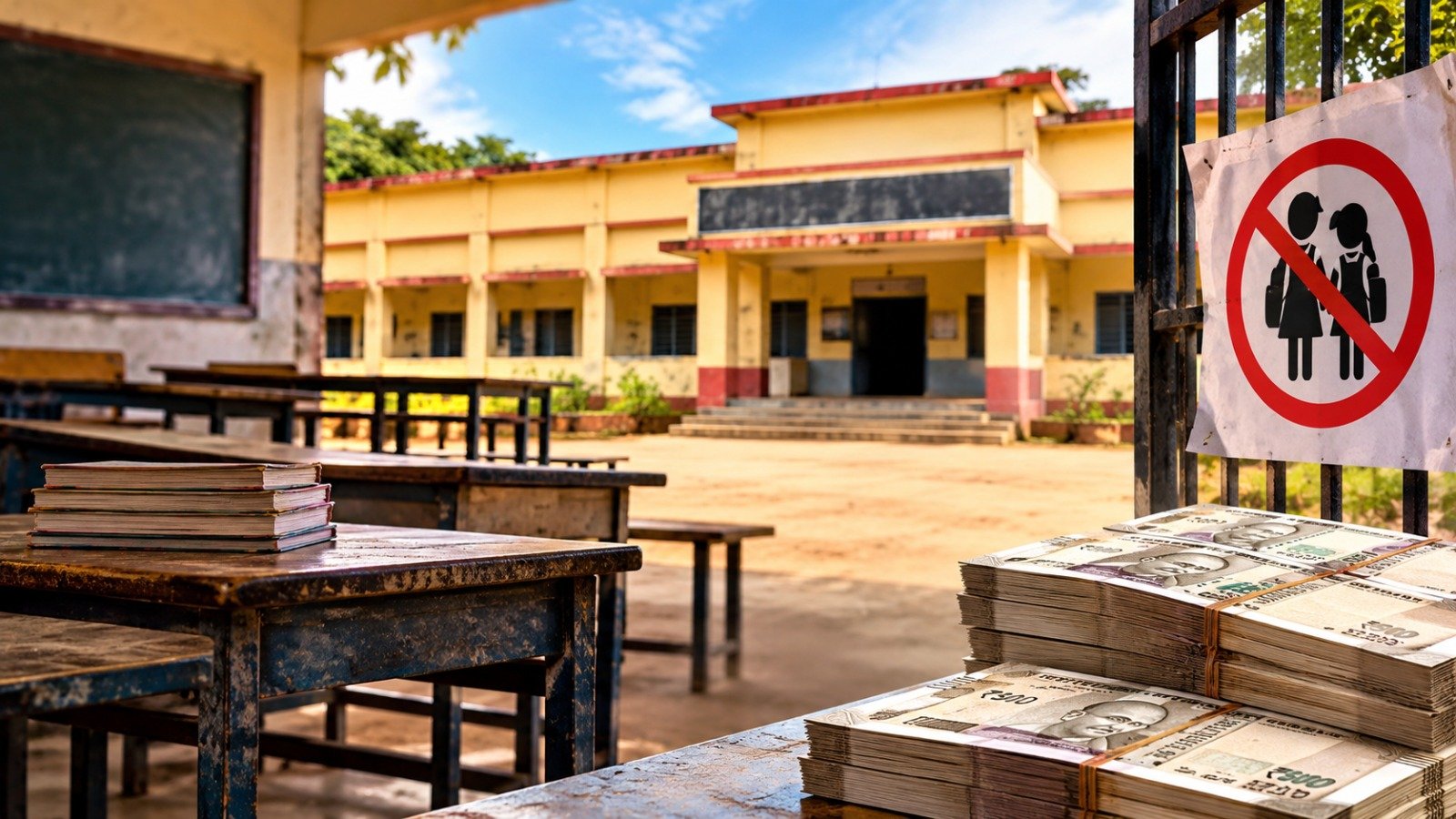School News: 1.30 करोड़ का स्कूल, दर्ज सिर्फ 3 छात्र, 6 बच्चों को नहीं मिला एडमिशन