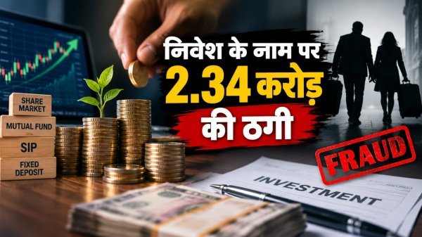 Investment Fraud: शेयर बाजार में मुनाफे का झांसा देकर 2.34 करोड़ की ठगी, पति-पत्नी की तलाश में जुटी पुलिस