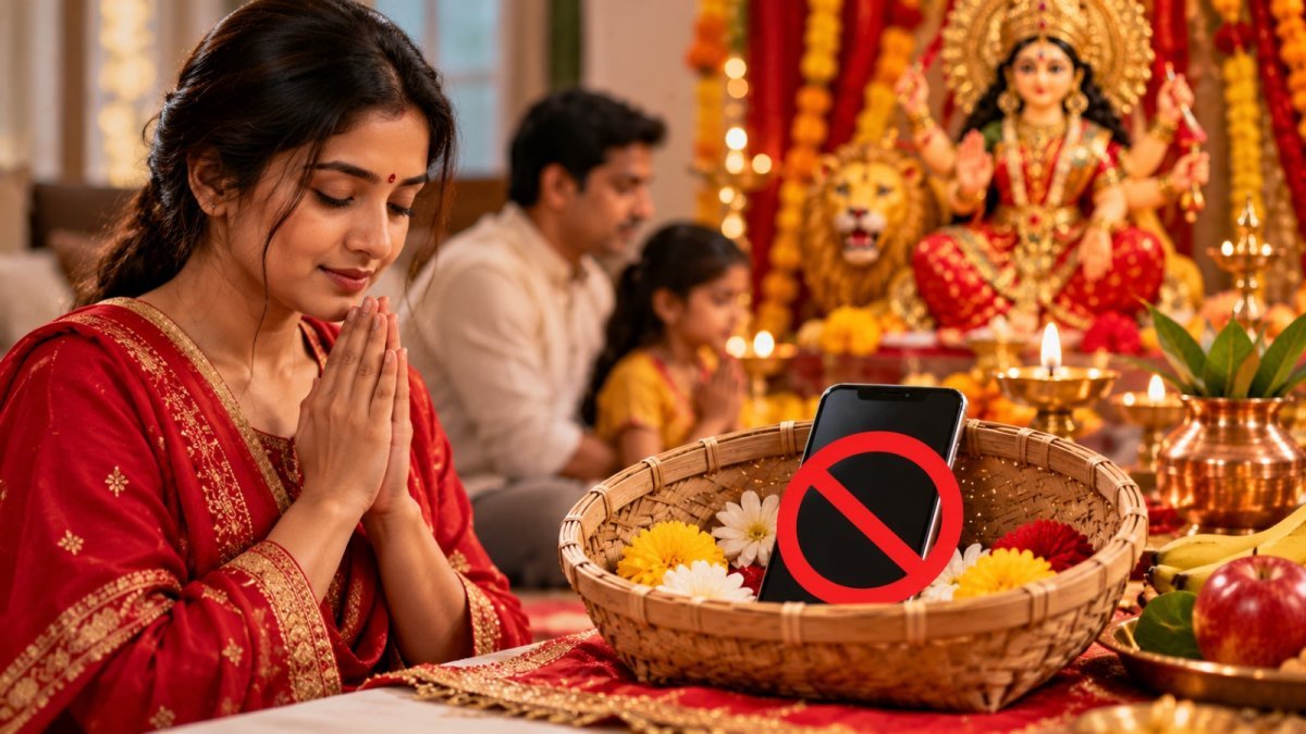 Navratri Digital Fasting (Image Source: AI Generated)