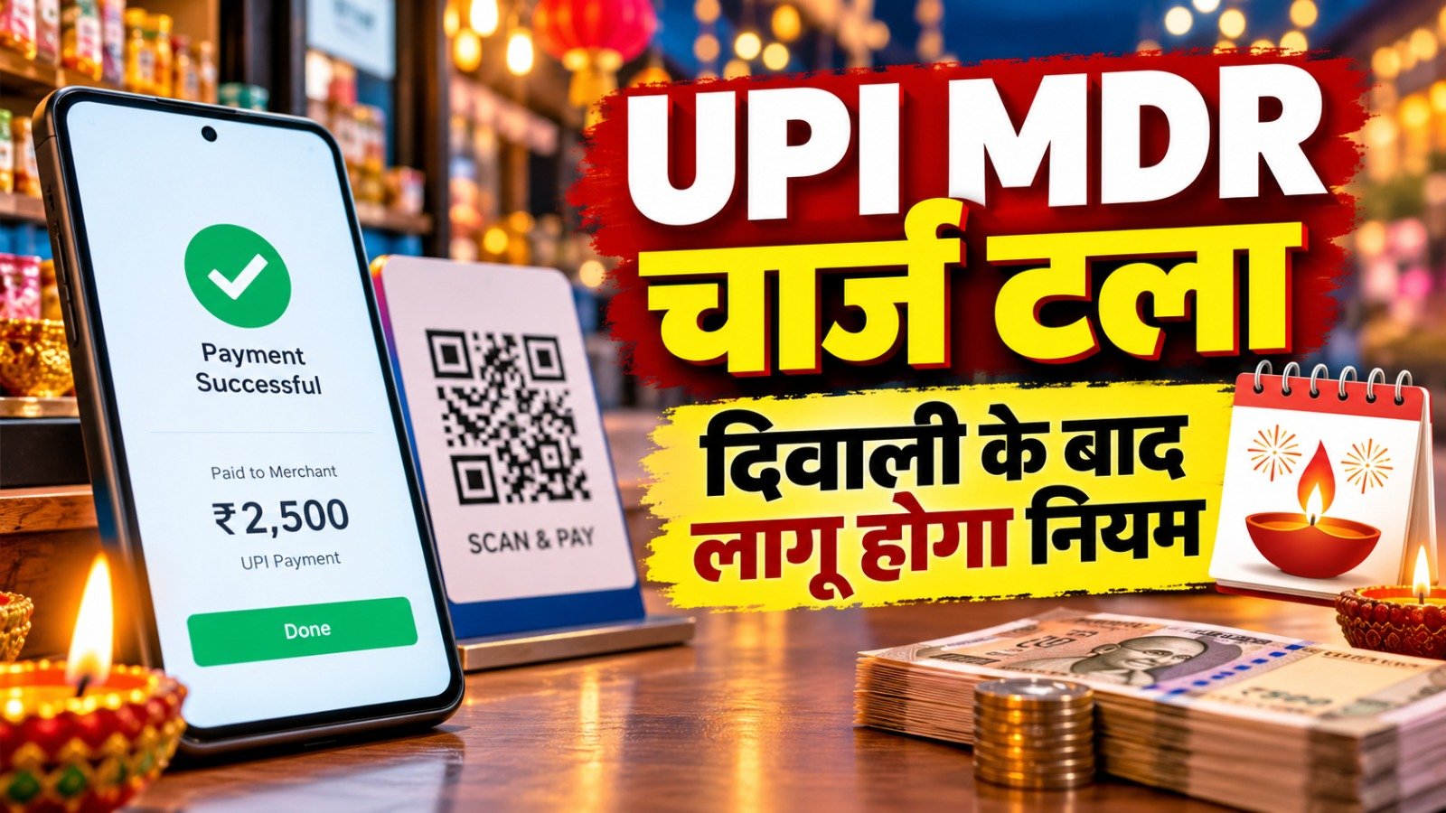 UPI MDR चार्ज पर बड़ा फैसला, दिवाली के बाद लागू होगा नया नियम