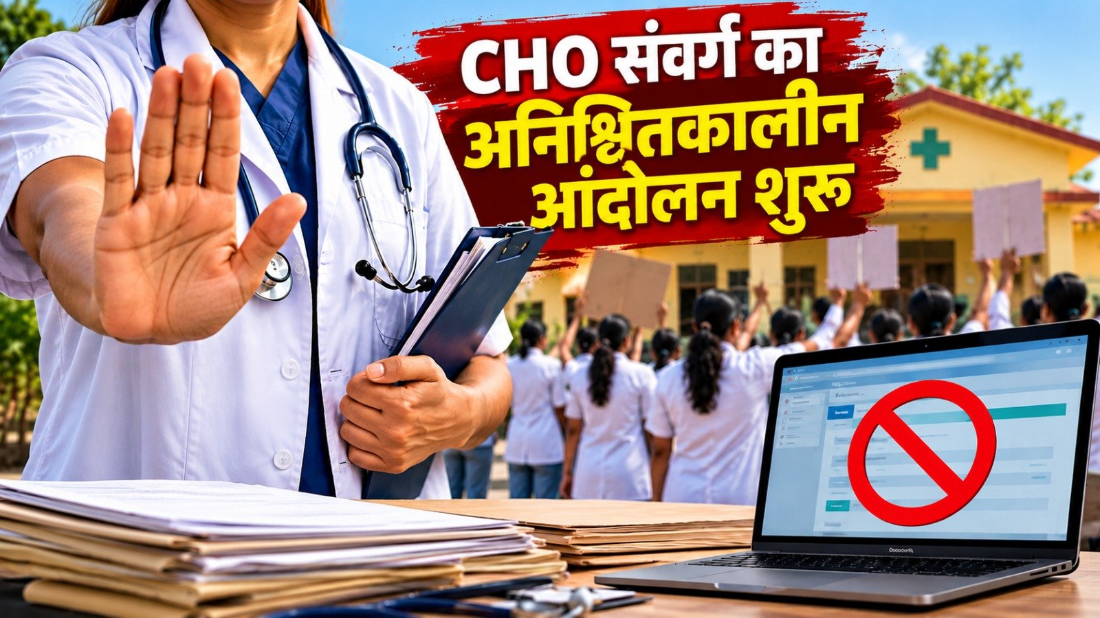 Chhattisgarh CHO Protest: प्रोत्साहन राशि और जांच के विरोध में CHO संवर्ग का अनिश्चितकालीन आंदोलन