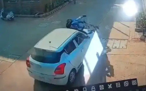 Road Accident: ड्यूटी पर जा रहे इंजीनियर को कार ने मारी टक्कर, CCTV फुटेज आया सामने