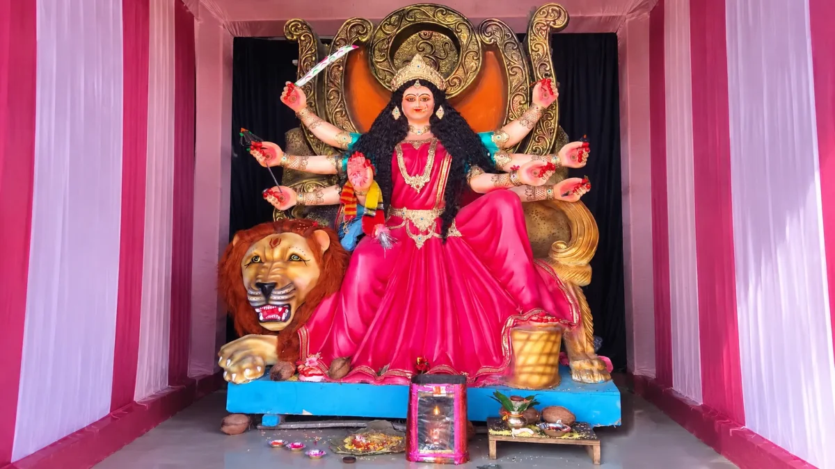 Maa Durga idol (Image Source: Keertiman Media)