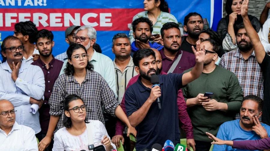 Arrest of Abhijit Dipke and police action ahead of the Tiranga March (Image Source: social media)