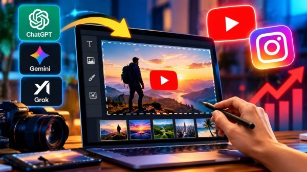 AI Thumbnail Maker: बिना फोटो एडिटिंग सीखे ऐसे बनाएं अट्रैक्टिव YouTube थंबनेल, ChatGPT और Gemini करेंगे मिनटों में मदद