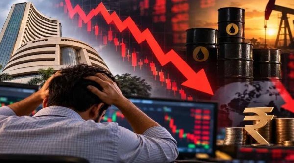 Stock Market Crash: सेंसेक्स-निफ्टी धड़ाम, निवेशकों के 5 लाख करोड़ रुपए डूबे