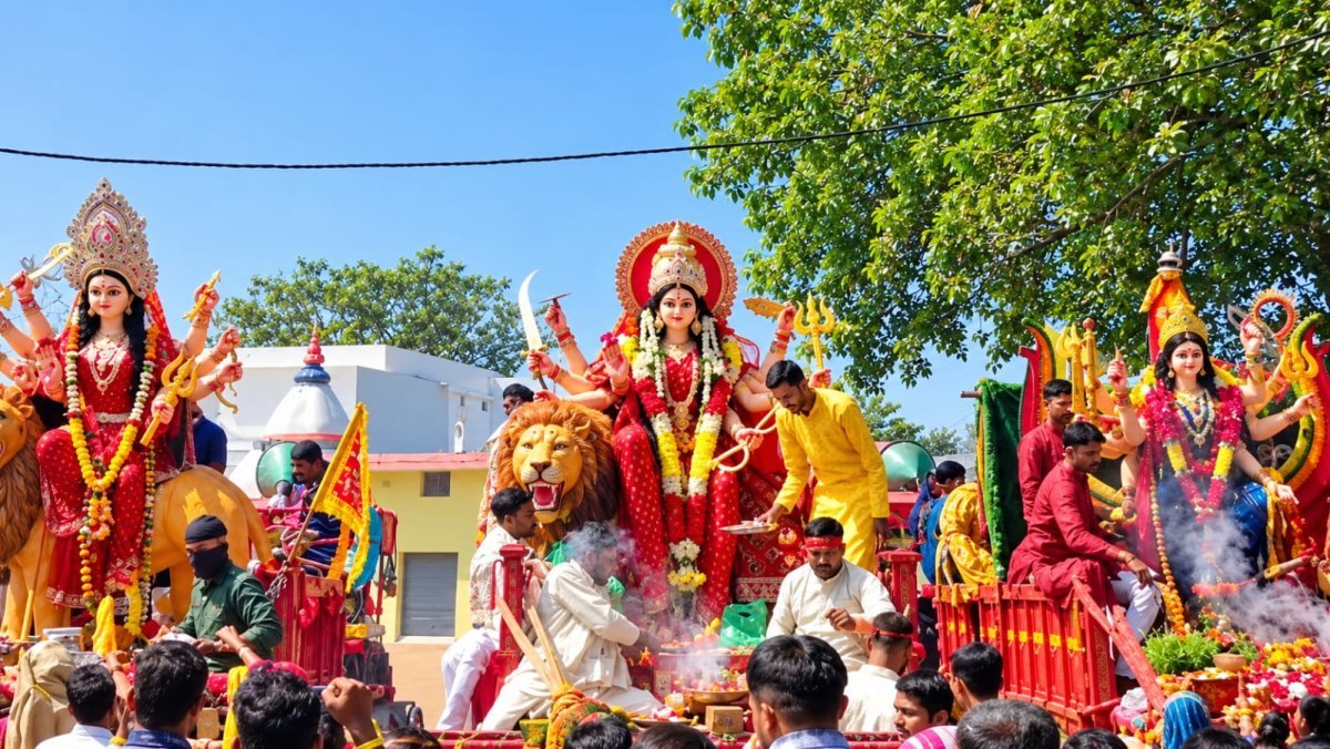 Durga Visarjan in Arang (Image Source: Keertiman Media)