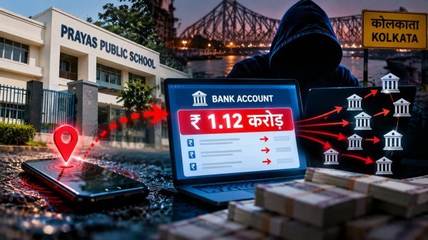 Cyber Fraud: स्कूल का बैंक खाता बना म्यूल अकाउंट, 100 से ज्यादा खातों में भेजे पैसे