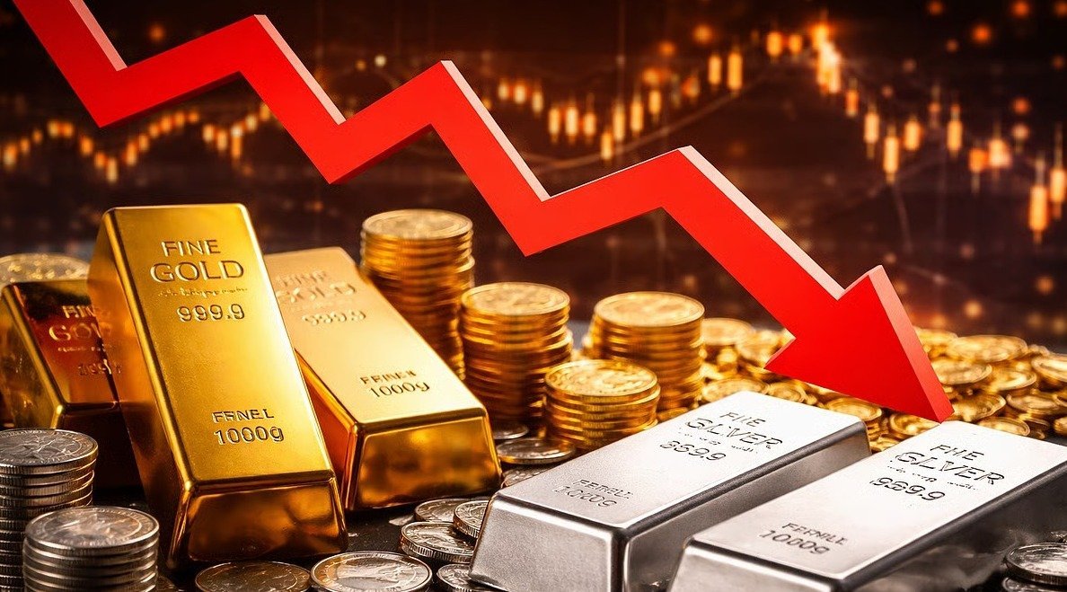 Decline in gold and silver prices (Image Source: Social Media)