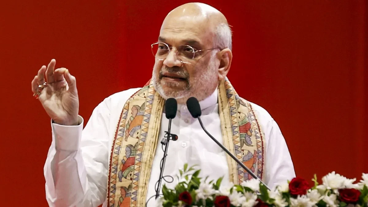 Union Home Minister Amit Shah during the inauguration