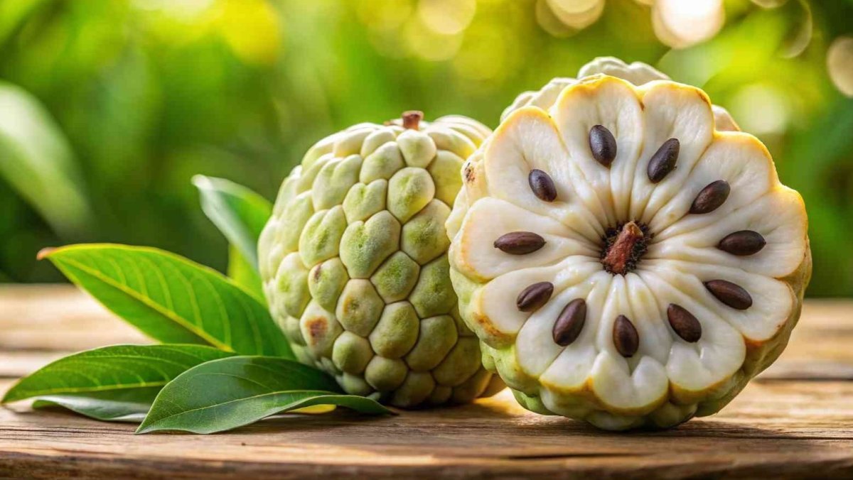 Ripe custard apple identification tips(Image Source: Social Media)