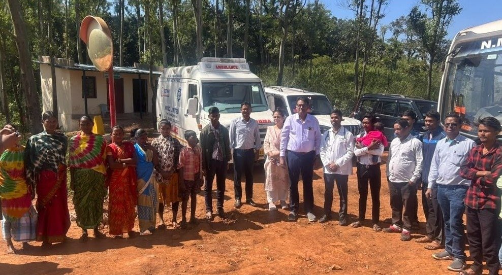 Free ambulance service in Dantewada by NMDC(Image Source: social media)