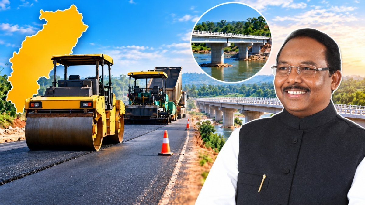 Road repairs and four new bridges in Chhattisgarh (Image Source: AI Photo)