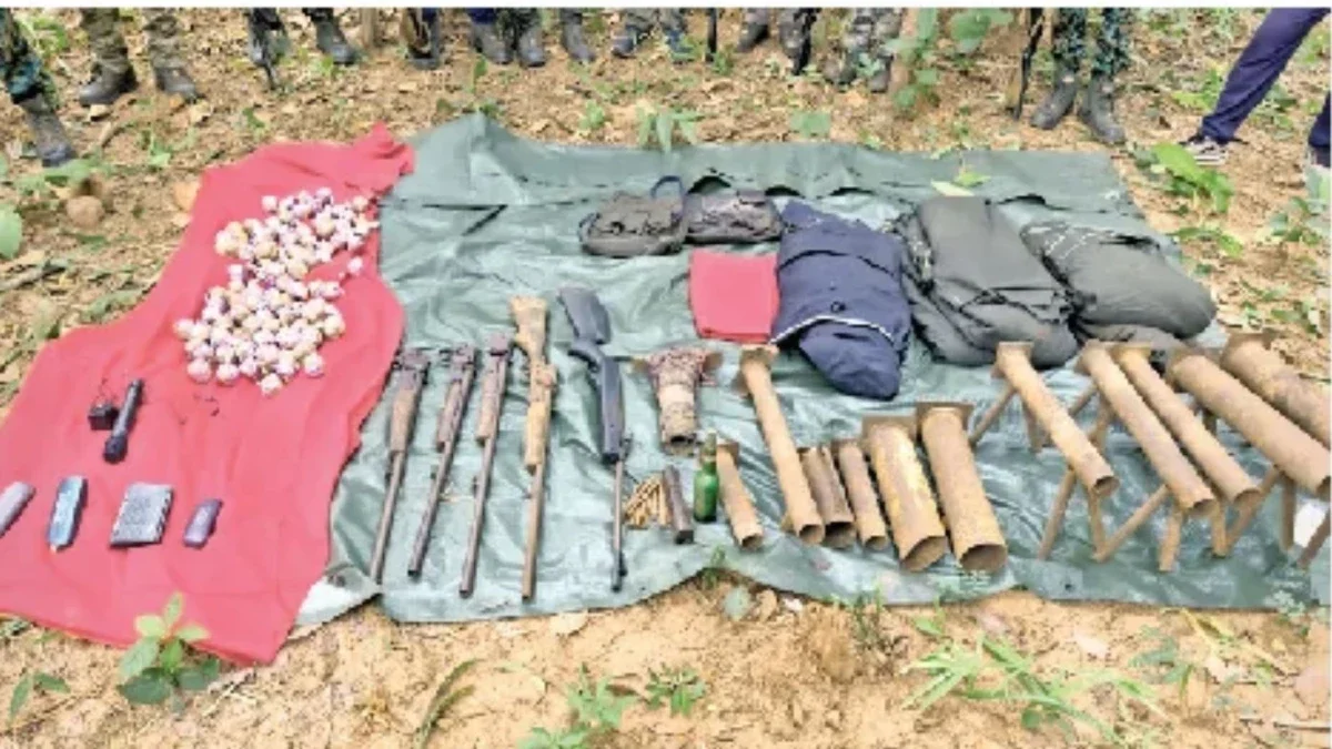 Security forces recovered weapons and explosives (Image Source: social media)