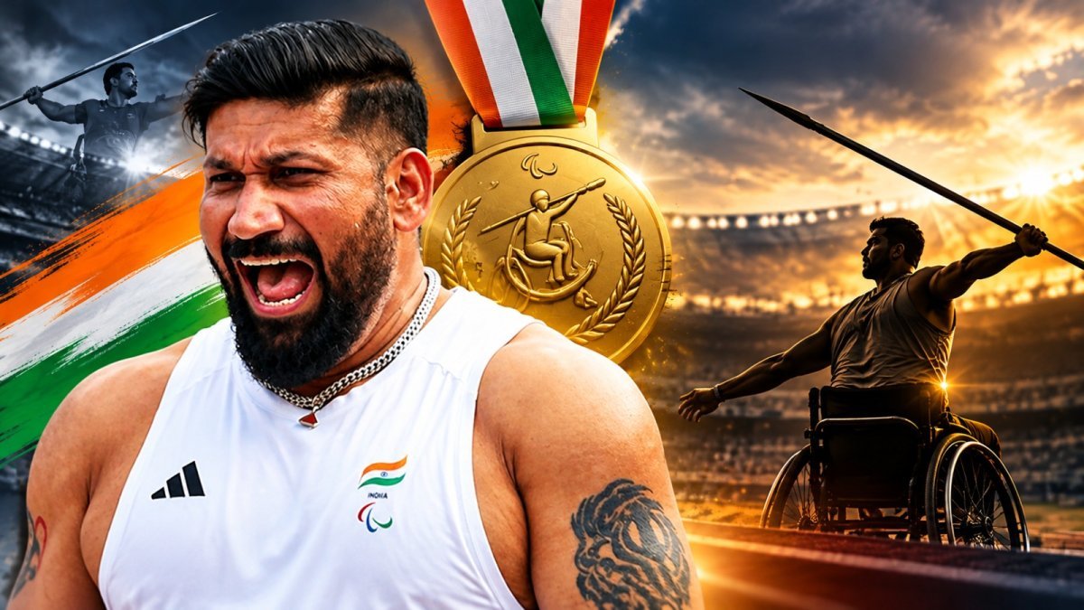Indian para athlete Neeraj Yadav at Asian Para Games(Image Source: Social Media)