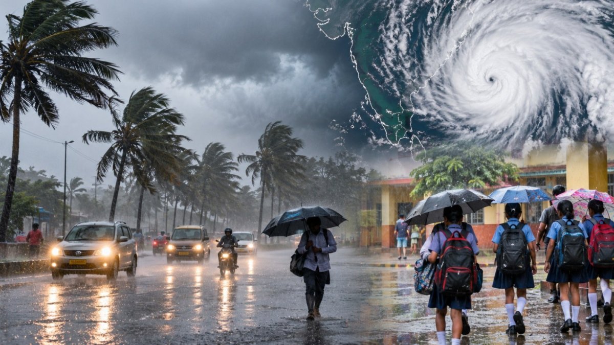 Mahasamund school holiday due to cyclone alert on October 29(Image Source: Social Media)