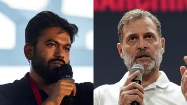 Abhijeet Deepke and Rahul Gandhi (Image Source: Keertiman Media)