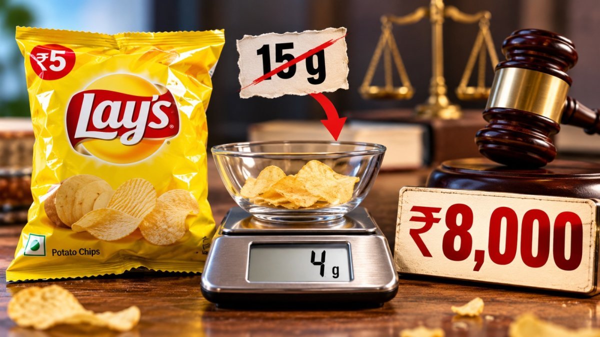 Issue regarding lower weight in Lay’s chip packets (Image Source: AI Photo)