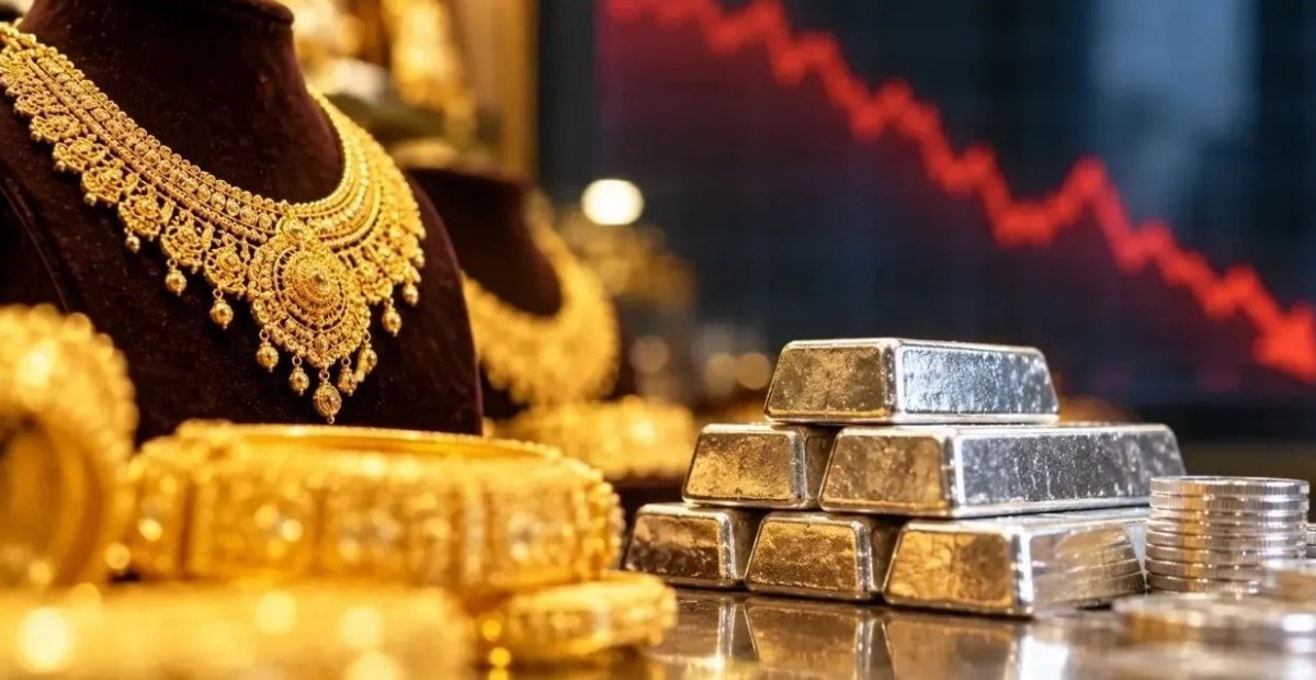 Decline in gold and silver prices (Image Source: Social Media)