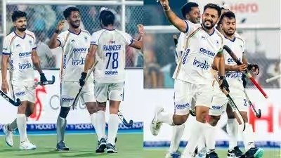 India defeated Japan 4-1 in hockey(Image Source: Social Media)